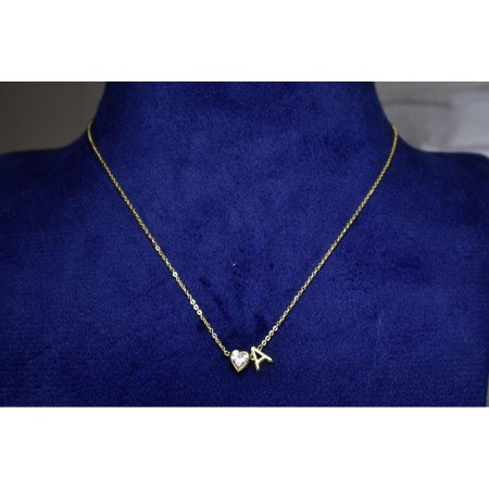 Amour Initial Gold Necklace