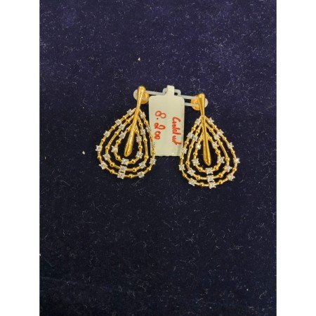 Cascading Teardrop Sparkle Studs