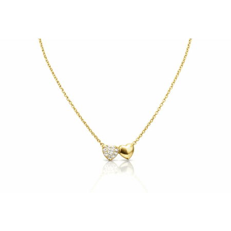Dual Heart Pendant Necklace