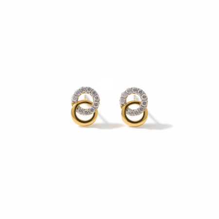Dual Loop Gold Studs