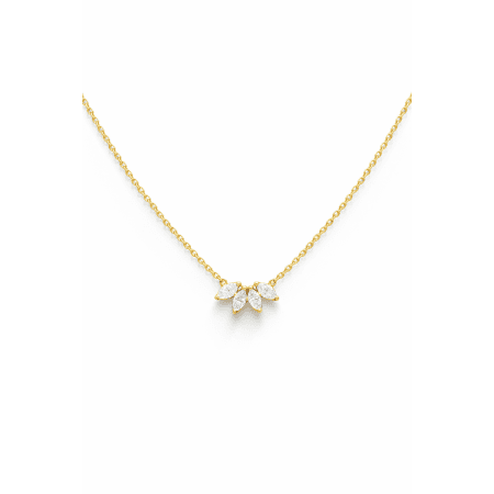 Floral Grace Marquise Chain