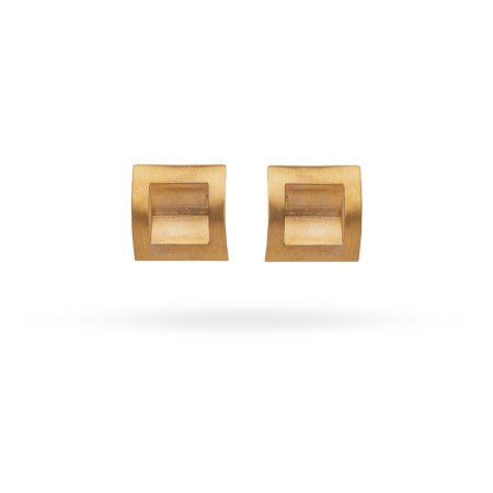 Geo Frame Gold Studs