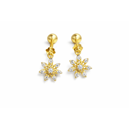Gold Frost Diamond Studs