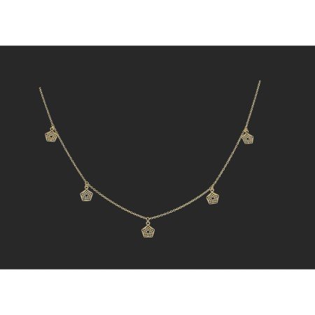 Golden Glint Charm Necklace