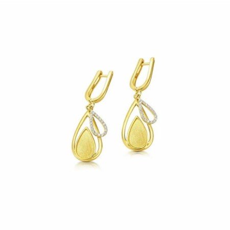 Golden Halo Teardrop Studs