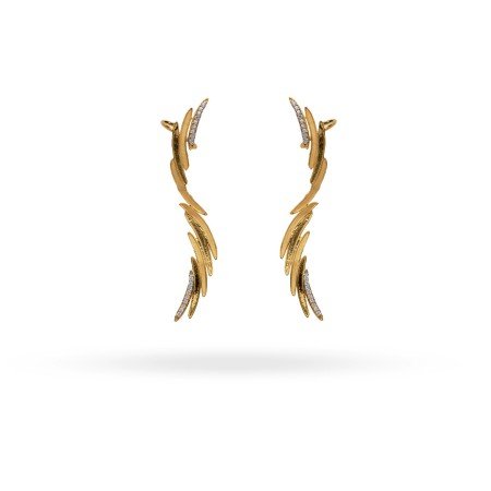 Golden Leaf Cascade Ear Climbers
