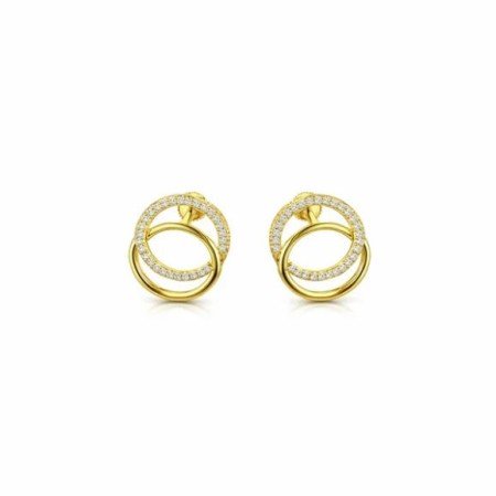 Infinity Halo Loop Studs – 18K Gold