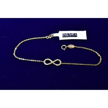 Infinity Sparkle Gold-Plated Bracelet