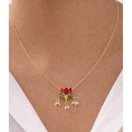 Lotus Statement Necklace