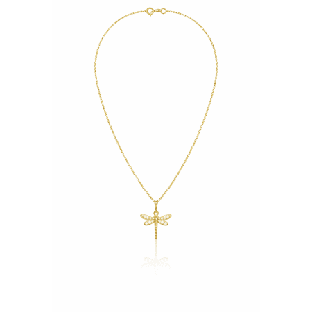 Luminous Dragonfly Charm Chain