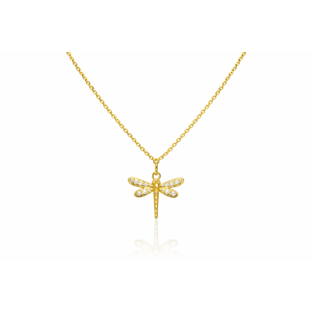 Luminous Dragonfly Charm Chain