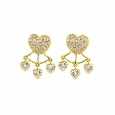 Multi‑Heart Stone Studs