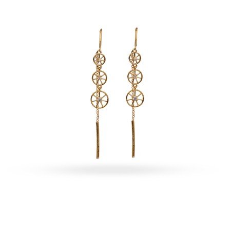 Orbit Link Gold Studs
