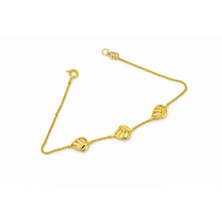 Petal Cage Gold Bracelet