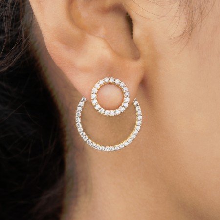 Radiant Duo Circle Studs