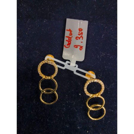 Trinity Gleam Hoop Studs