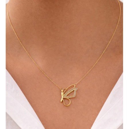 Whispering Wings Statement Necklace