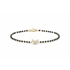 Black Bead Butterfly Baby Bracelet