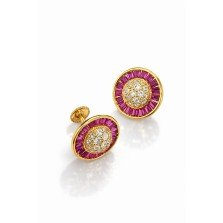 Crimson Halo Studs