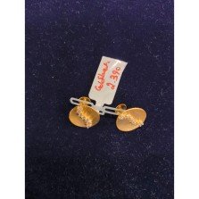 DiagonalGleam Gold Studs