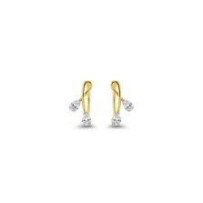 Dual Teardrop Diamond Studs