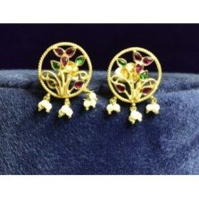 Flora Medallion Stud