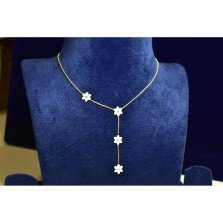 Floral Cascade Y-Necklace
