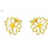 Golden Daisy Glow Studs
