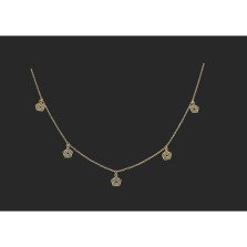 Golden Glint Charm Necklace