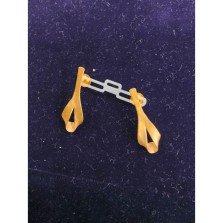 Golden Petal Loop Stud