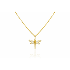 Luminous Dragonfly Charm Chain