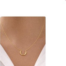 Luna Curve Statement Necklace