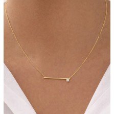 Minimal Bar Pendant Necklace