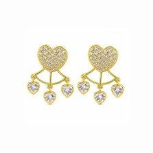 Multi‑Heart Stone Studs
