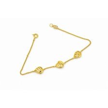 Petal Cage Gold Bracelet