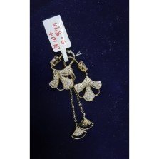Regal Cascade Diamond-Style Studs – 18K Gold
