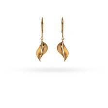 Twin Petal Flow Dangle Earrings