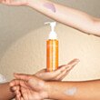 Salicylic Acid face cleanser being applied to skin