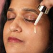 Niacinamide serum being applied to skin