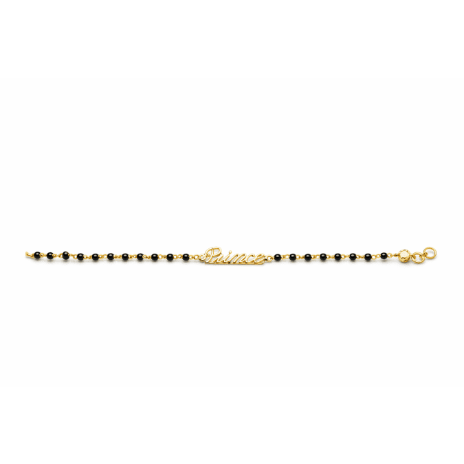 Black Bead Baby Bracelet