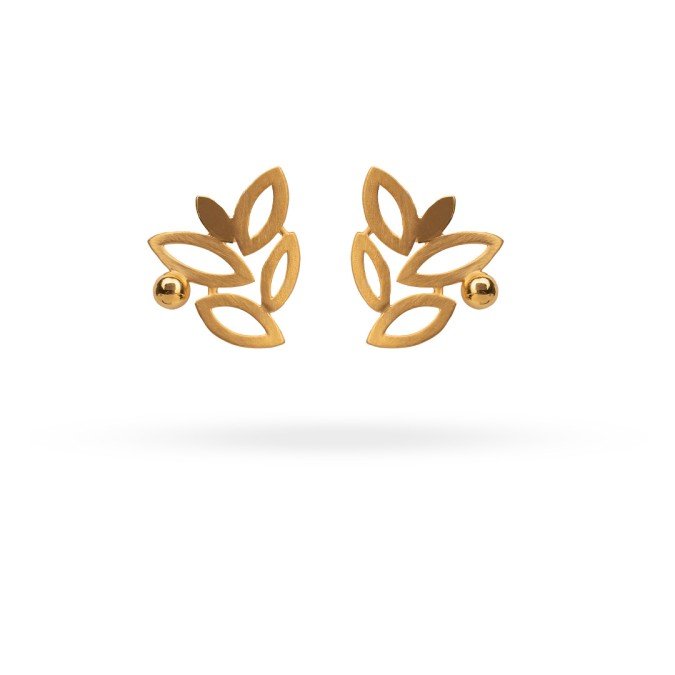 GoldenPetal Cluster Studs