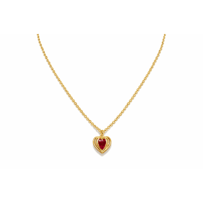 Heart Cage Pendant Chain