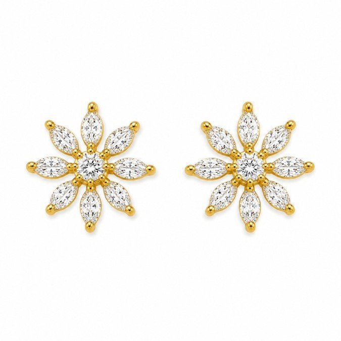 Leaf Bloom Stud