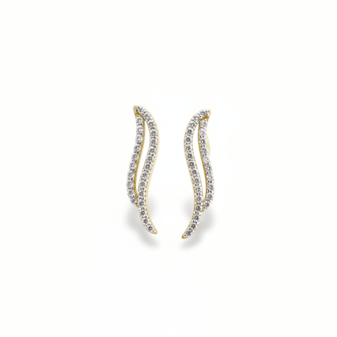 Parallel Sparkle Studs